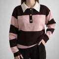 Emma Sweater Roze/Bruin - 3014