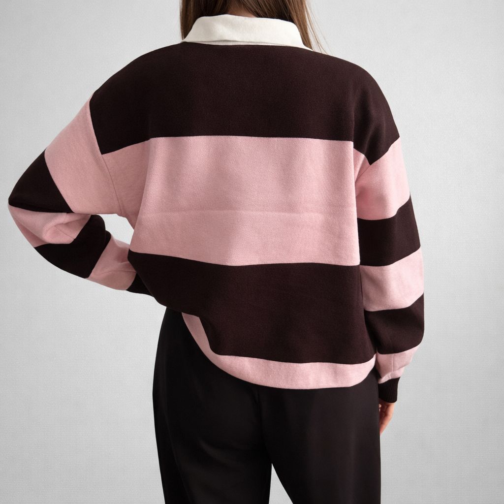 Emma Sweater Roze/Bruin - 3014
