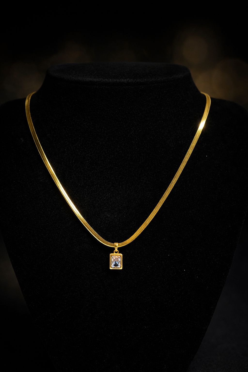 Everyday square necklace Gold