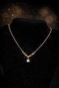 Lizzy Diamond necklace Gold