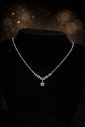 Lizzy Diamond necklace Silver
