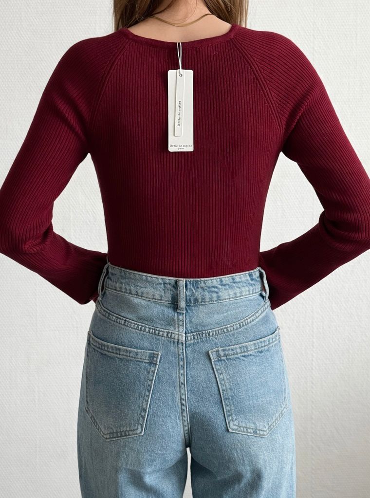 Lizzy Longsleeve Bordeaux - 3004