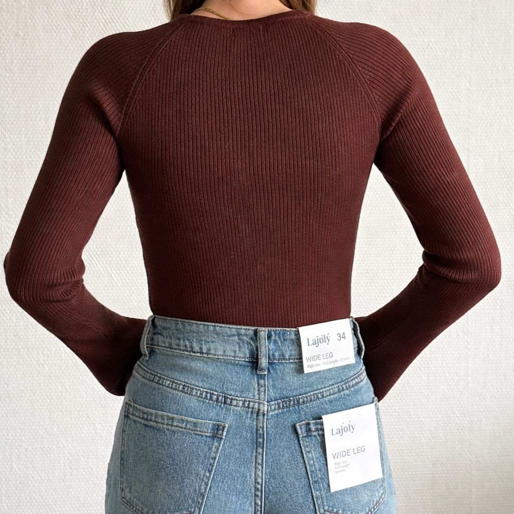 Lizzy Longsleeve Bruin - 3003