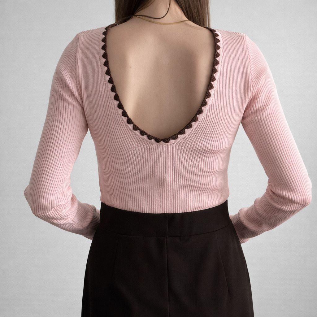 Norah Longsleeve Lichtroze - 3012